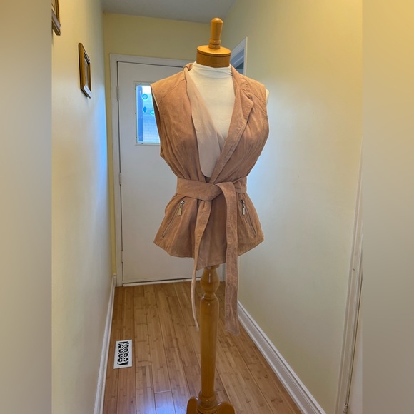 Bebe Dusty Pink Suede Vest - Picture 8 of 14